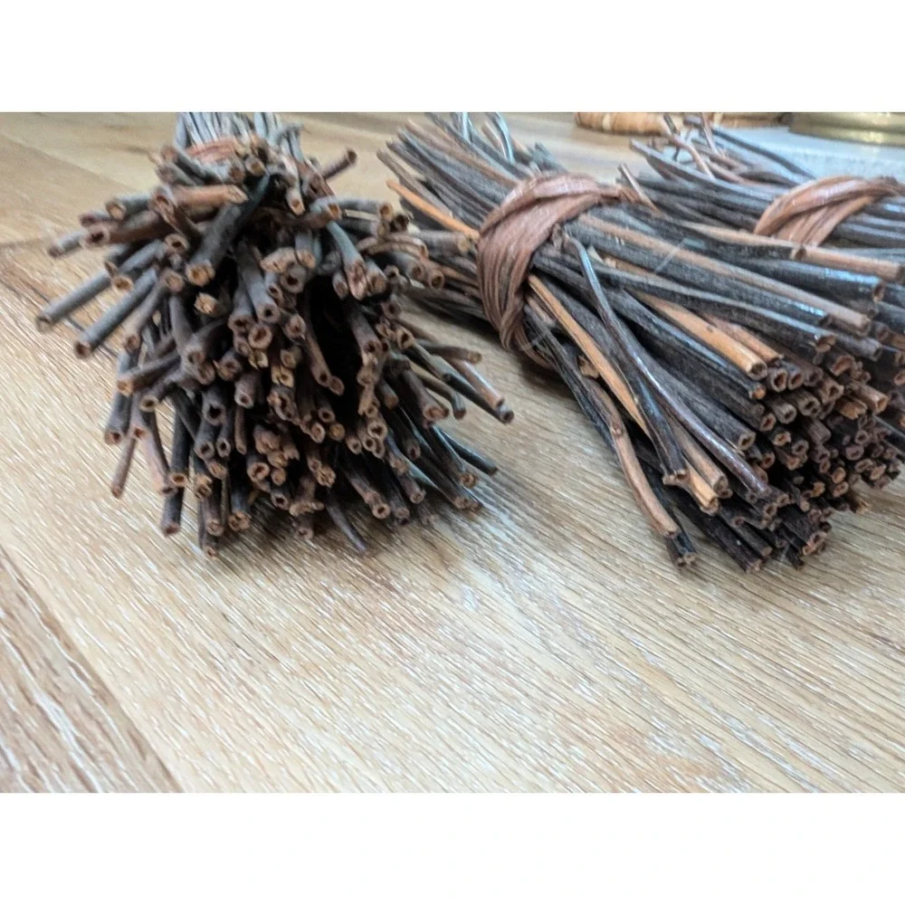 Rustic Wrapped Bundle of Decorative‎ Twigs, Set Of 3